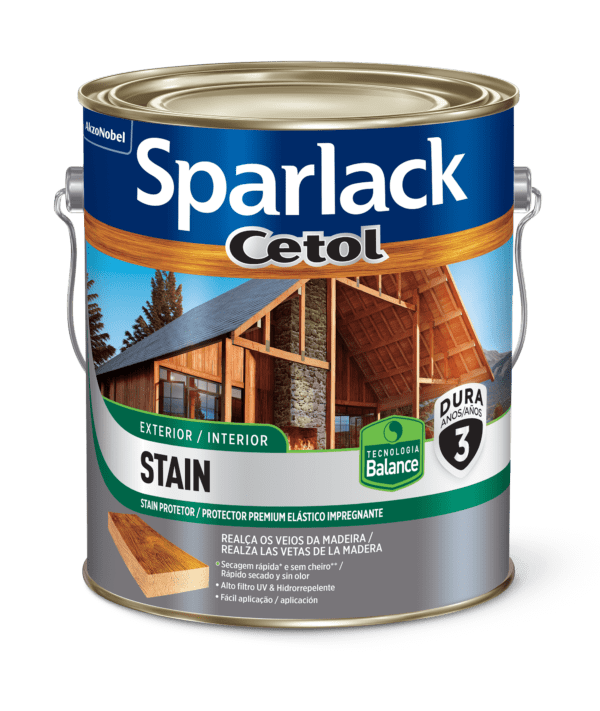 SPARLACK STAIN BALANCE ACETINADO UV GLASS/INCOLORO 3.6L