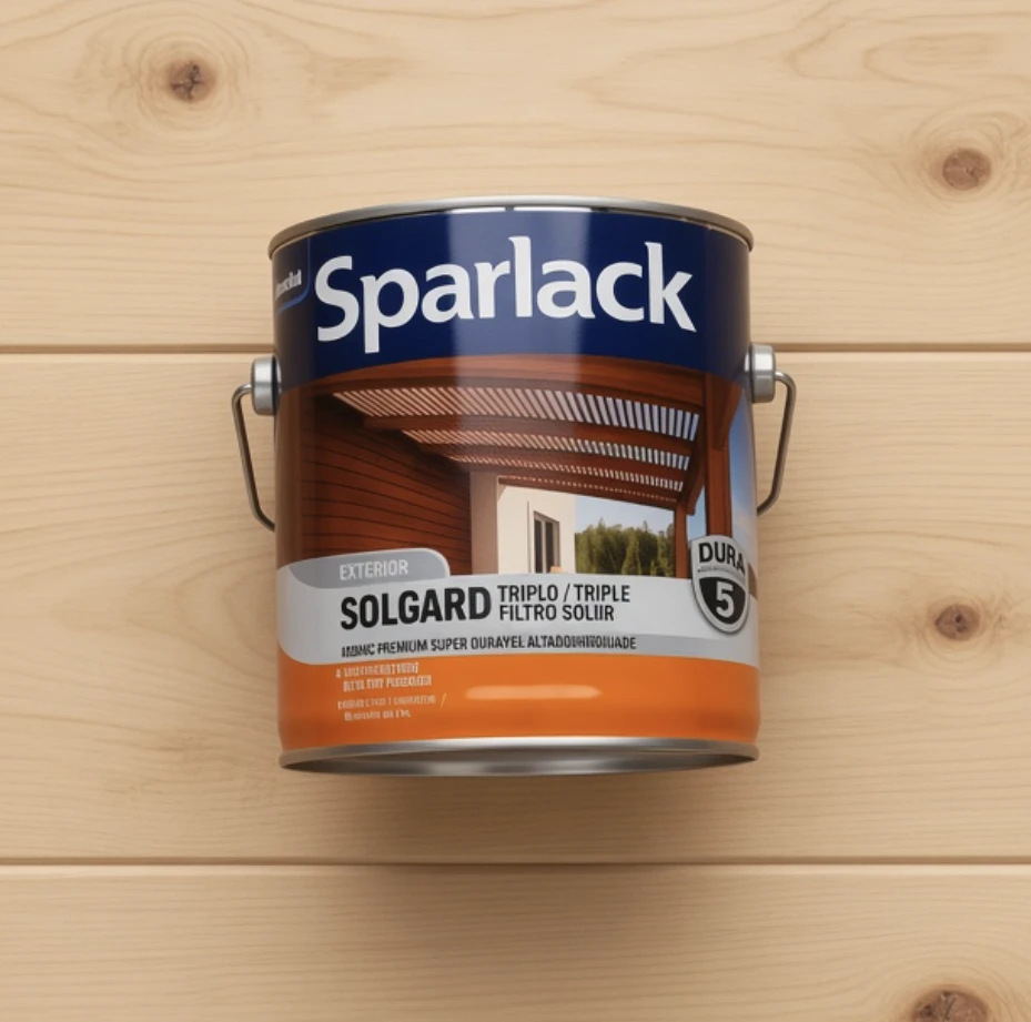 Sparlack Solgard sobre madera limpia